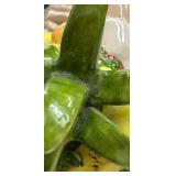 Carmen Miranda Style Fruit Topped Ceramic Cookie Jar