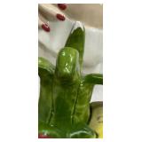 Carmen Miranda Style Fruit Topped Ceramic Cookie Jar