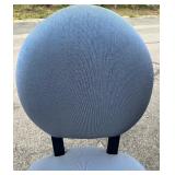 Vintage Classics by Swaim Blue Upholstered Dining Room Chairs - Set of Eight