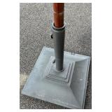 Simply Beautiful Hand Painted Outdoor Umbrella with Stand with Wheels