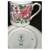 Collection of 5 Vintage Demitasse and Teacups with Saucers