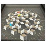 Clever Clocks Hexagon Multi-Color 3D Clock - Signed, Numbered and Dated (2014)
