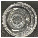 Waterford Crystal Glandore Biscuit Barrel and Lismore Footed Open Sugar Bowl