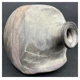 Handcrafted Art Pottery Vase with Unique Form and Textured Finish