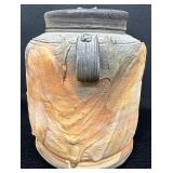 Handcrafted Studio Pottery Lidded Jar with Handles