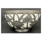 Beautiful Japanese Porcelain-Ware and Pewter Bowl - Decorated in Hong Kong