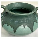 Beautiful Roseville Pottery Carnelian I Blue/Green Glaze Drip Vase