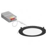 Lot of  Juno Contractor Select WF6 SWW5 6 in. Selectable CCT Ultra Slim Canless Integrated LED Black Recessed Light   Customer Returns See Pictures