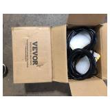 Lot of  VEVOR 50 ft. Construction String Lights 75W 7500LM 5PCs String Work Light 5000-5500K with Hanging Hooks for Construction Site Customer Returns See Pictures