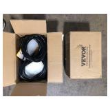 Lot of  VEVOR 50 ft. Construction String Lights 75W 7500LM 5PCs String Work Light 5000-5500K with Hanging Hooks for Construction Site Customer Returns See Pictures