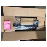 LNC Modern Farmhouse Chandelier 32 in. W Black Rectangular Dining Room Chandelier, 5-Light Kitchen Island Wood Pendant Light  Customer Returns See Pictures