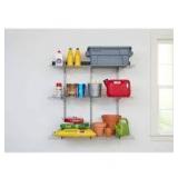 Rubbermaid FastTrack Garage 16 in. x 48 in. Wire Garage Wall Shelving Kit    Customer Returns See Pictures