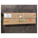 Lot of KAISITE 39 in. 1-Light Black LED Vanity Light Bar 28-Watt Linear Bathroom Light Fixture Dimmable Sconces Wall Lighting     Customer Returns See Pictures