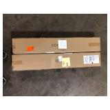 Lot of KAISITE 39 in. 1-Light Black LED Vanity Light Bar 28-Watt Linear Bathroom Light Fixture Dimmable Sconces Wall Lighting     Customer Returns See Pictures