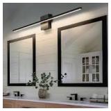 Lot of KAISITE 39 in. 1-Light Black LED Vanity Light Bar 28-Watt Linear Bathroom Light Fixture Dimmable Sconces Wall Lighting     Customer Returns See Pictures