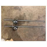 Deyidn Modern 47.24 in. Black LED Wall Sconce Set of Two with Memory Function, Dimmable and 350° Rotate Customer Returns See Pictures