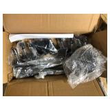 LWYTJO 6-Light Black Rustic Traditional Linear Chandelier for Bedroom with No Bulbs Included   Customer Returns See Pictures