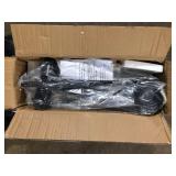 YANSUN 3-Light Black Industrial Modern Linear Kitchen Island Pendant with Clear Glass Shades for Dining Table Customer Returns See Pictures