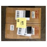 Lot of Uixe Modern 16.5 in. 1-Light Black Outdoor Post Light Dimmable with Clear glass Shade(1-Pack)  Customer Returns See Pictures