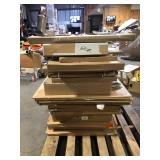 Pallet of Mixed Assorted Wood Shelves  Various Models and Conditions Customer Returns See Pictures