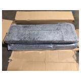 PURE ERA Light Grey 9.5 in. x 30 in. x 1.2 in. Polypropylene Bullnose Tape Free Non-slip Stair Tread Cover Carpet Mats Set of 14  Customer Returns See Pictures