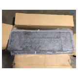 PURE ERA Light Grey 9.5 in. x 30 in. x 1.2 in. Polypropylene Bullnose Tape Free Non-slip Stair Tread Cover Carpet Mats Set of 14  Customer Returns See Pictures