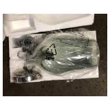 CRAFTMADE Pendant 60-Watt 1-Light Brushed Nickel Finish Dining/Kitchen Island Mini Pendant with Hammered Glass, No Bulb Included  Customer Returns See Pictures