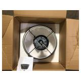 Lise 2-Light Black/White Pendant with Fabric Shade by Light Society   Customer Returns See Pictures