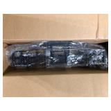 Home Decorators Collection Hazel Heights 24 in. 3-Light Black Rustic Farmhouse Bathroom Vanity Light  Customer Returns See Pictures