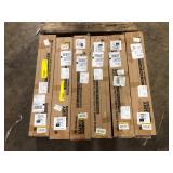 Pallet of Jeedeson 36 Pieces 12 MIL x 6" x 36" Water Resistant Peel and Stick Vinyl Tile Flooring for Kitchen, Light Wood (54 sq. ft./box)  Customer Returns See Pictures