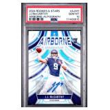 JJ MCCARTHY 2024 ROOKIES & STARS AIRBORNE-AUTOGRAPH 27/99 PSA GEM MT 10 111430615