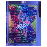 NAZ REID 2019 PANINI SELECT GOLD DISCO PRIZM 02/10 ROOKIE CARD *ON CARD AUTO BECKETT WITNESS* 2W684094