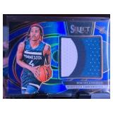 ROB DILLINGHAM 2024-25 SELECT PATCH BLUE PRIZM ROOKIE CARD 26/75