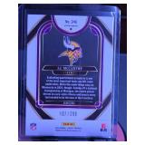 JJ MCCARTHY 2024-25 PANINI SELECT COPPER SHOCK CLUB LEVEL ROOKIE CARD 107/299