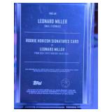 LEONARD MILLER 2024 TOPPS MIDNIGHT HORIZON ROOKIE AUTOGRAPH