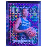 ROB DILLINGHAM 2024-25 PANINI MOSAIC ROOKIE INTRODUCTIONS PURPLE ROOKIE CARD 52/99