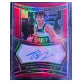 TERRENCE SHANNON JR 2024-25 PANINI SELECT ROOKIE SIGNATURES ROOKIE CARD AUTO RED 88/99