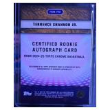 TERRENCE SHANNON JR 2024-25 TOPPS CHROME ROOKIE CARD AUTO