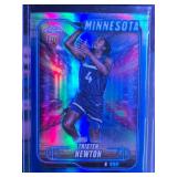 TRISTEN NEWTON 2024-25 TOPPS CHROME BLUE REFRACTOR ROOKIE CARD 43/150