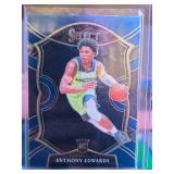 ANTHONY EDWARDS 2020-21 PANINI SELECT BLUE CONCOURSE ROOKIE CARD