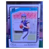 JJ MCCARTHY 2024 PANINI DONRUSS RATED ROOKIE CARD