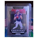 JJ MCCARTHY 2024 PANINI PRIZM EMERGENT SILVER ROOKIE CARD
