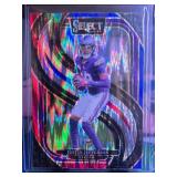 JUSTIN JEFFERSON 2024 PANINI SELECT PREMIER LEVEL RED & BLUE SHOCK PRIZM