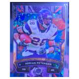 ADRIAN PETERSON 2025 TOPPS RESURGENCE ORANGE & BLUE SPARK & ADRIAN PETERSON 2025 TOPPS RESURGENCE