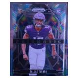 DALLAS TURNER 2024 PANINI PRIZM PRIZMATIC SILVER ROOKIE CARD