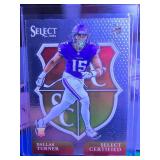 DALLAS TURNER 2024 PANINI SELECT CERTIFIED ROOKIE CARD