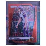 WILL REICHARD 2024 PANINI SELECT CONCOURSE GREEN & YELLOW PRIZM SHOCK & WILL REICHARD 2024 PANINI PRIZM ORANGE LAZER ROOKIE CARD