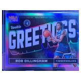 ROB DILLINGHAM 2024-25 PANINI NBA HOOPS GREETINGS SILVER ROOKIE CARD