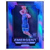 ROB DILLINGHAM 2024-25 PANINI PRIZM EMERGENT TRUE SILVER ROOKIE CARD