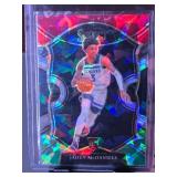 JADEN MCDANIELS 2020-21 PANINI SELECT CONCOURSE RED/WHITE/GREEN ICE PRIZM ROOKIE CARD